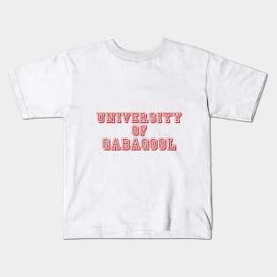 University of Gabagool Kids T-Shirt